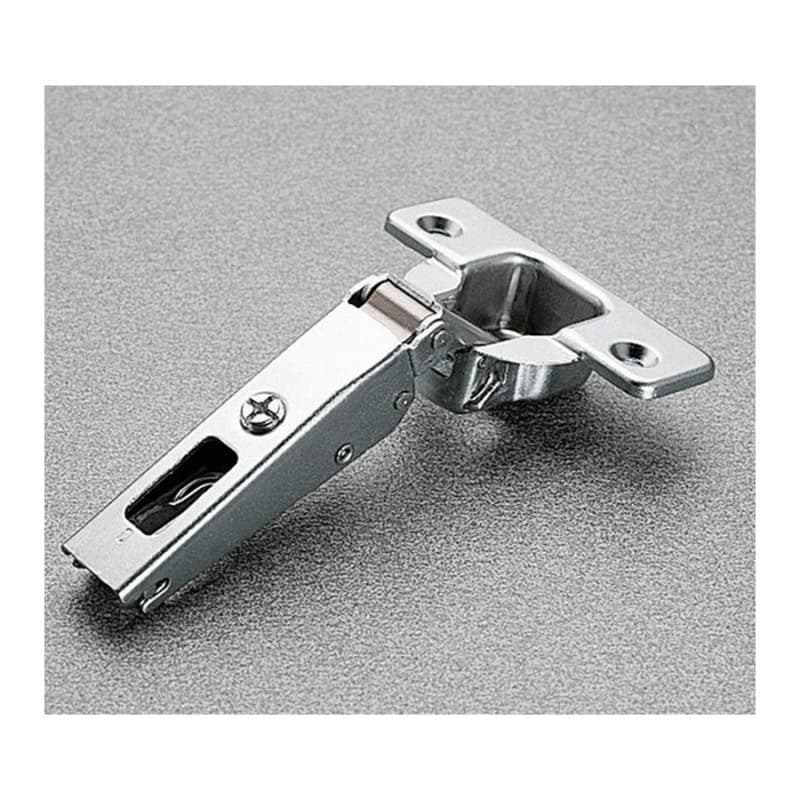 Series 200 120° Opening Hinge, 45mm Bore Pattern, Self-Closing, 1/2" Overlay, Nickel-Plated, Dowelled