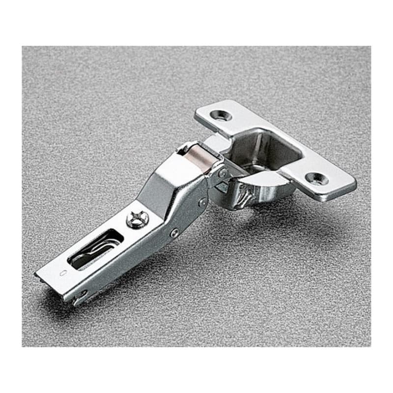 Series 200 120° Opening Hinge, 45mm Bore Pattern, Self-Closing, Half Overlay, Nickel-Plated, Dowelled