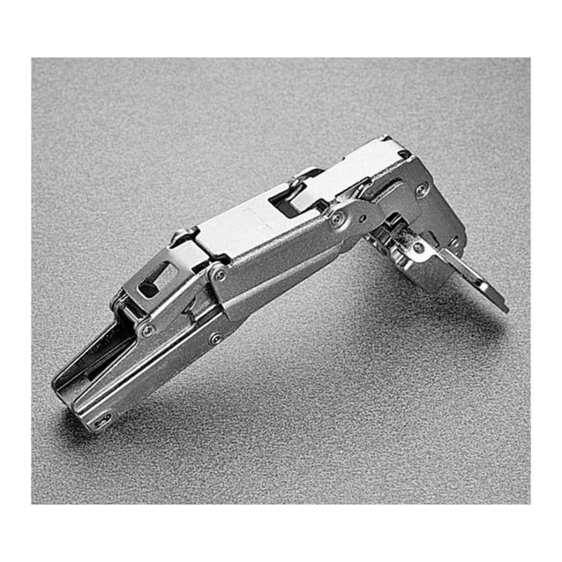 Series 200 165° Opening Hinge, 45mm Bore Pattern, Self-Closing, Half Overlay, Nickel-Plated, Dowelled