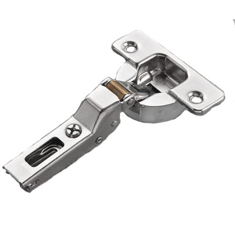 Series 700 110° Opening Hinge, 45mm Bore Pattern, Silentia+ Soft-Closing, Half Overlay, Nickel-Plated, Rapido