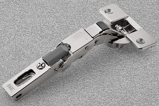 110° Opening Concealed Hinge, Soft-Closing, Full Overlay, Nickel-Plated, Screw-On