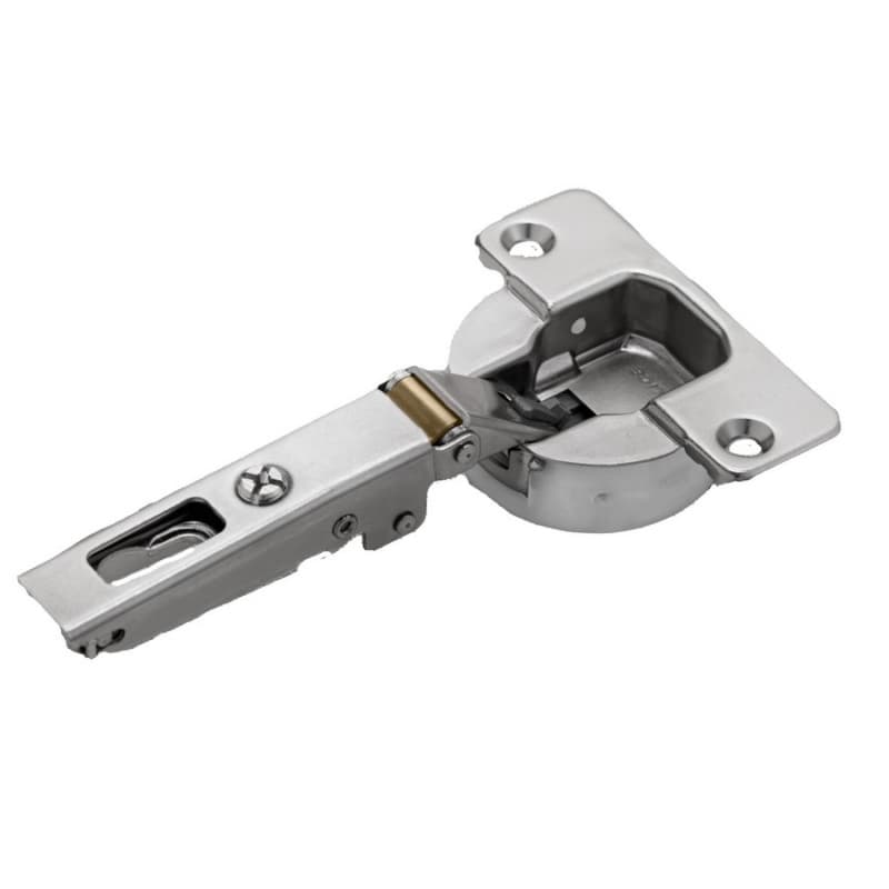 Series N 94° Opening Thick Door Hinge, 52mm Bore Pattern, Full Overlay Hinge, Soft-Closing, Screw-On, Titanium