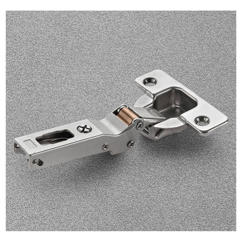Series 200 -30° Angled Corner 120° Opening Hinge, Self-Closing, Overlay, Nickel-Plated, Logica