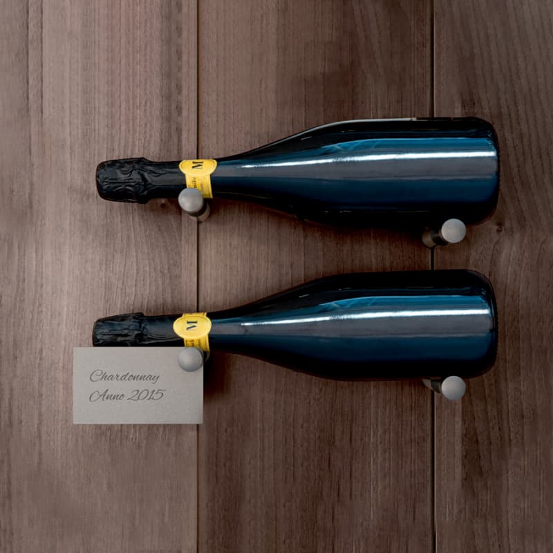 Pin Wine Bottle, Titanium Finish (12/Box)