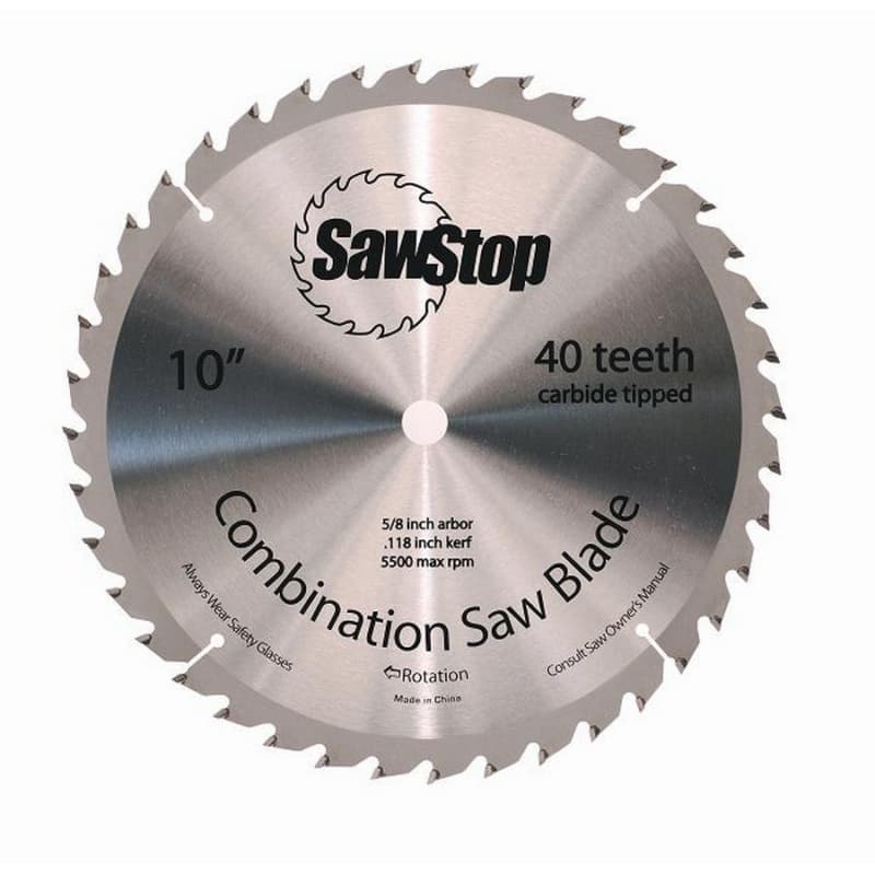 10" x 40 Teeth Combination Saw Blade