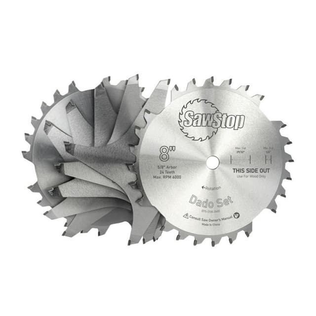 SawStop BTS-DS8-2402 8" Premium Dado Set