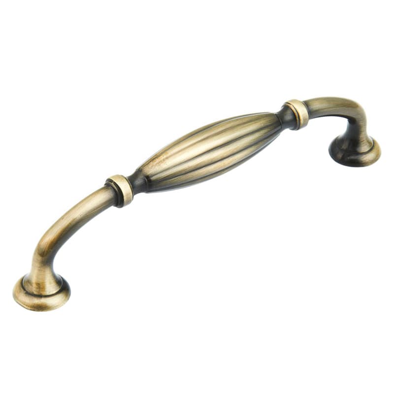128mm Mantistique Handle Pull, Antique Brass