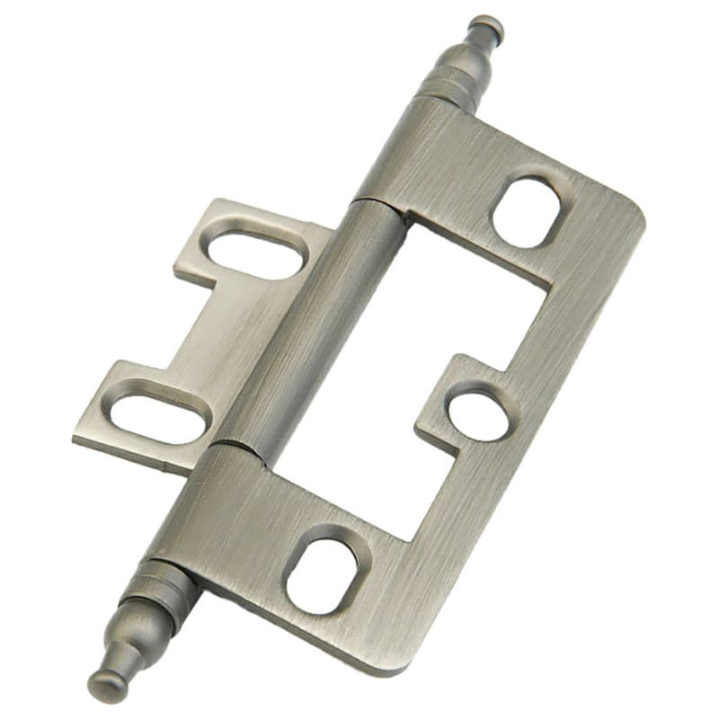 3-5/8" Non-Mortise Ball Tip Hinge, Antique Nickel