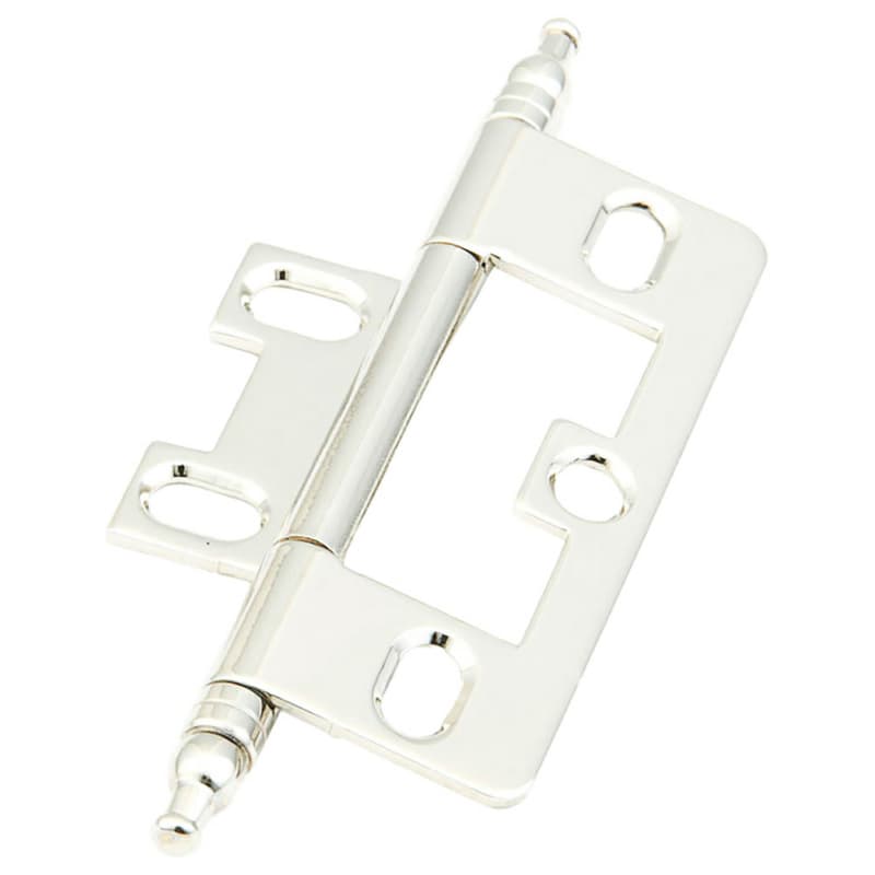 3-5/8" Non-Mortise Ball Tip Hinge, Polished Nickel