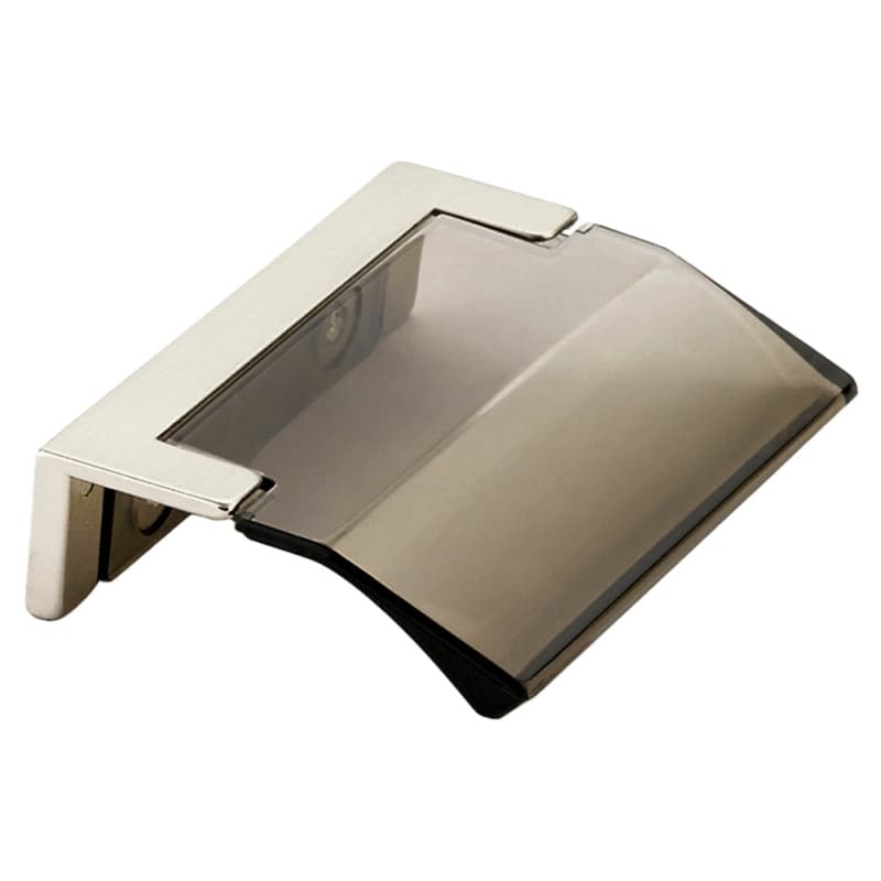 32mm Positano Edge Pull, Satin Nickel/Smoke
