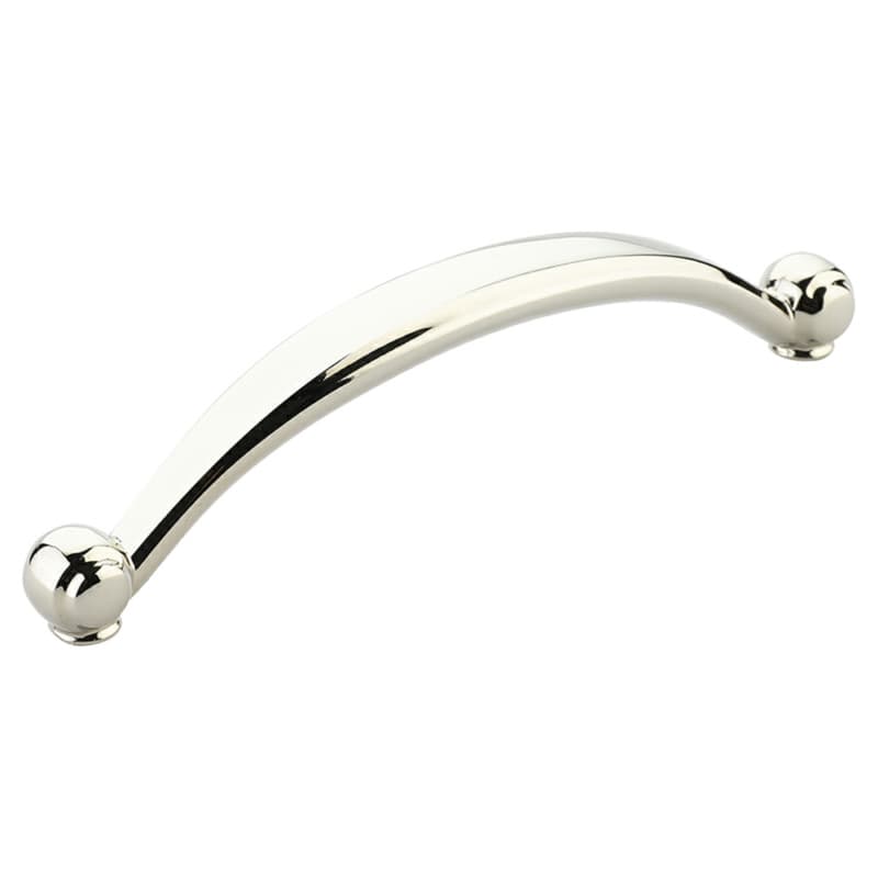 6" Cabriole Cabinet Pull, Polished Nickel