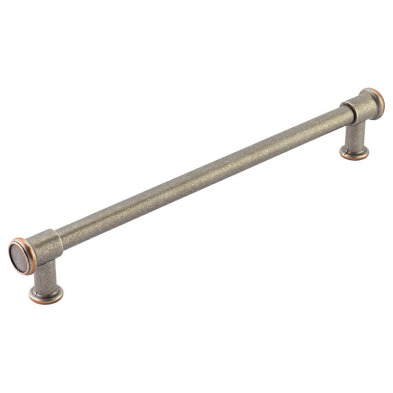 12" Steamworks Appliance Pull, Distressed Pewter/Copper