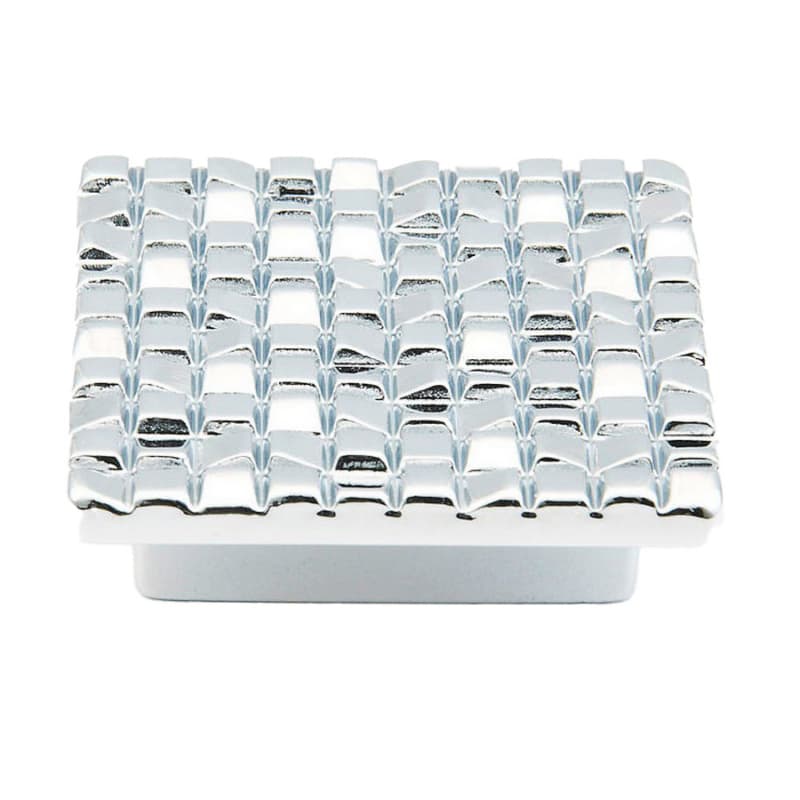 1-7/8" Mosaic Square Cabinet Knob, Polished Chrome