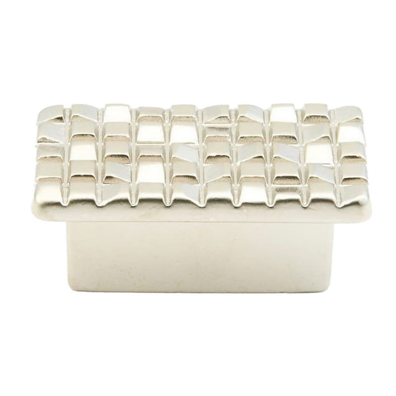 1-7/8" Mosaic Rectangular Cabinet Knob, Satin Nickel