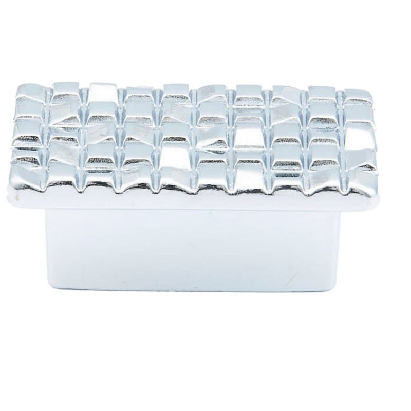 1-7/8" Mosaic Rectangular Cabinet Knob, Polished Chrome