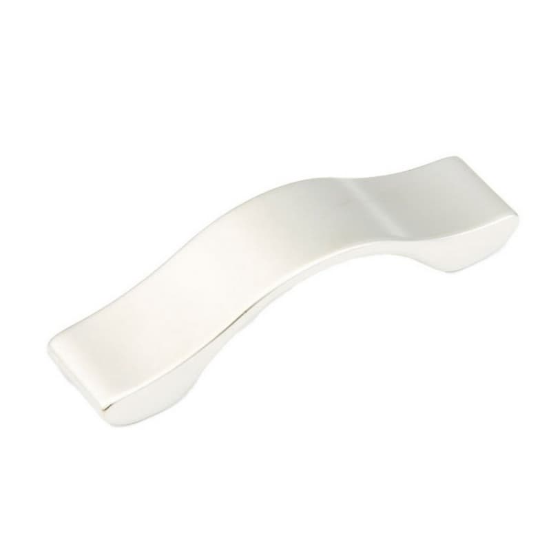 64mm Wave Cabinet Pull, Satin Nickel
