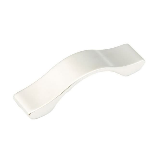 64mm Wave Cabinet Pull, Satin Nickel