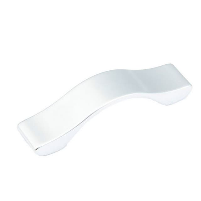 64mm Wave Cabinet Pull, Matte Chrome