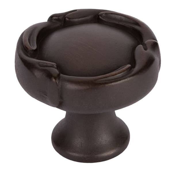 1-5/16" French Farm Round Cabinet Knob, Ancient Bronze