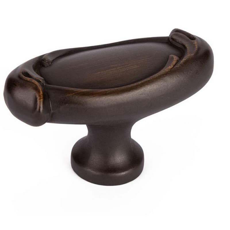 1-7/8" French Farm Oval Cabinet Knob, Ancient Bronze