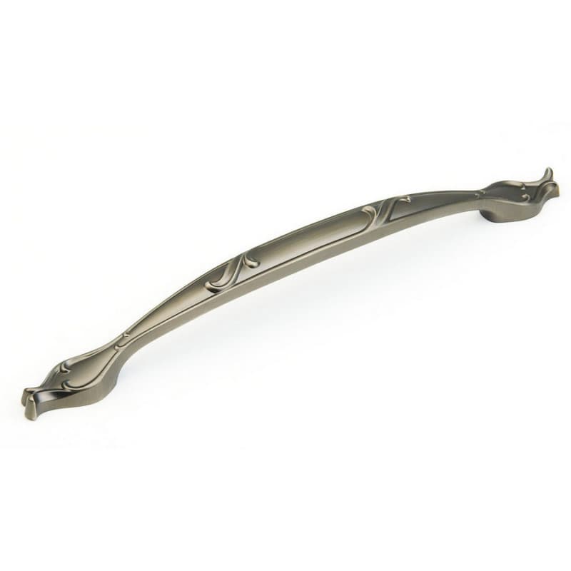 12" French Farm Appliance Pull, Antique Nickel