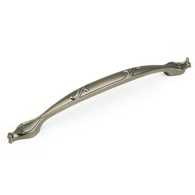 12" French Farm Appliance Pull, Antique Nickel