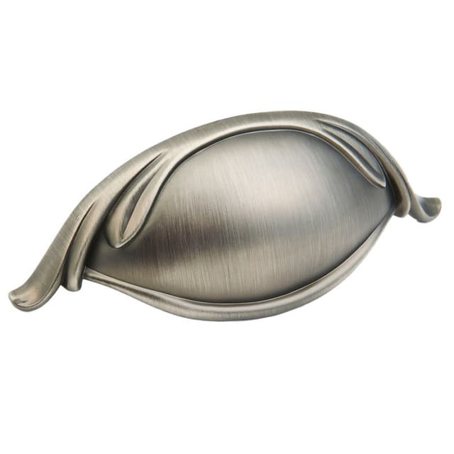 3" French Farm Cup Pull, Antique Nickel