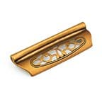 3-3/4" Firenza Cup Pull, Light Firenza Bronze