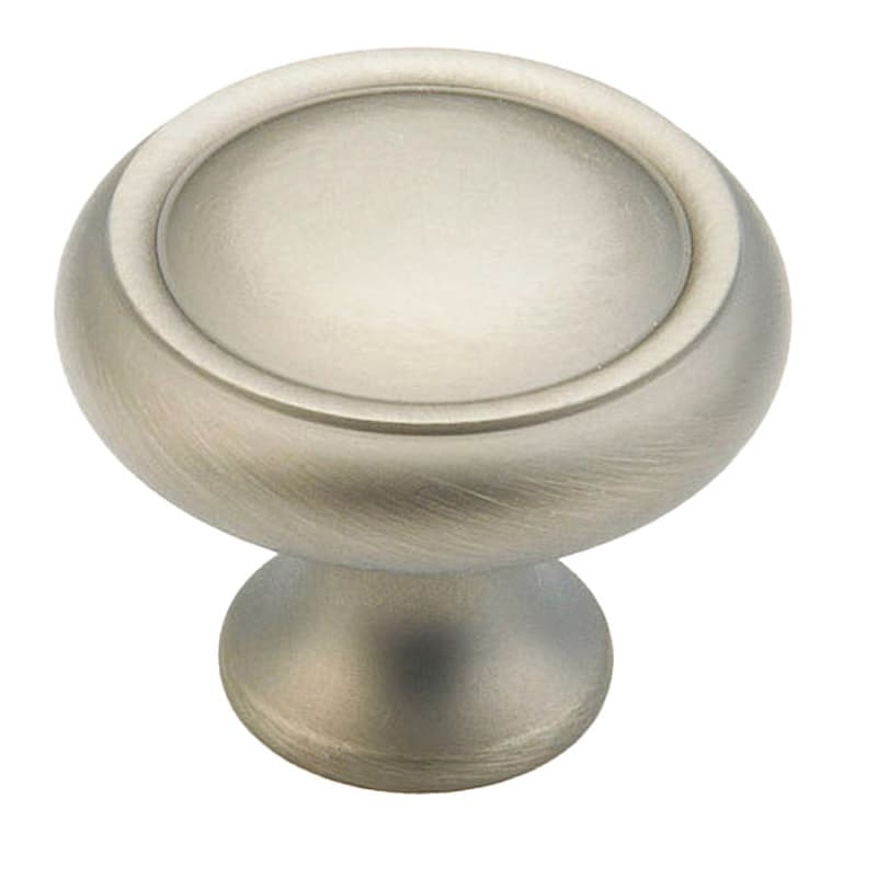 1-1/4" Traditional Round Cabinet Knob, Antique Nickel