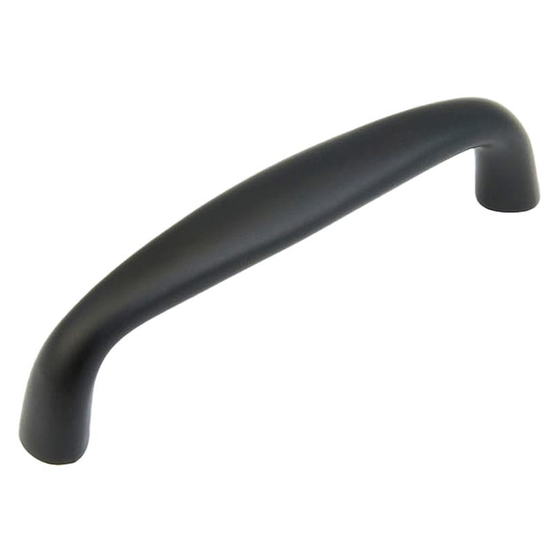 3" Traditional Cabinet Pull, Flat Black