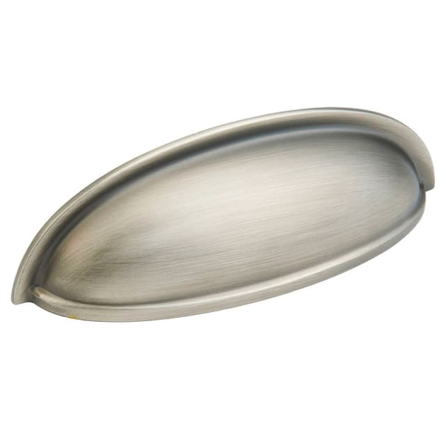 3" Traditional Cup Pull, Antique Nickel