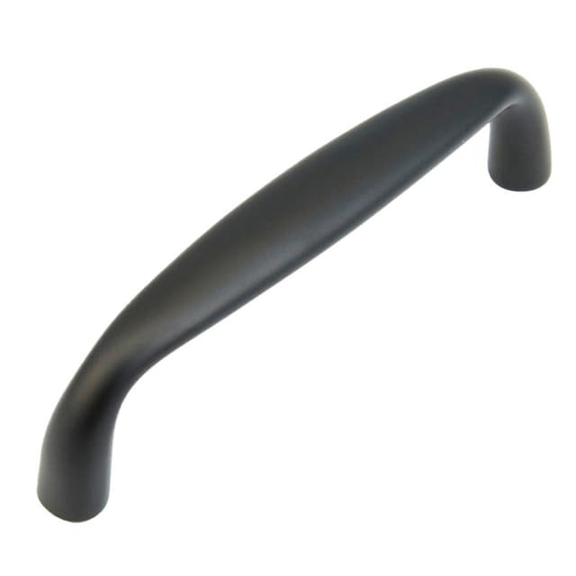 4" Traditional Cabinet Pull, Flat Black