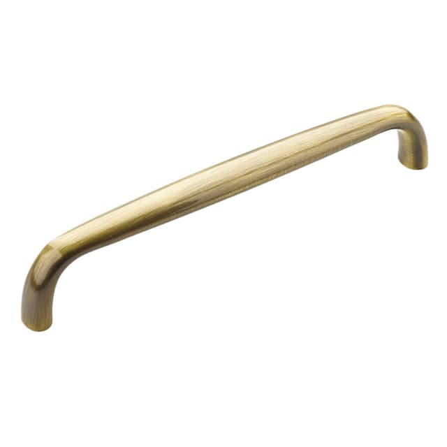 6" Traditional Cabinet Pull, Antique Brass