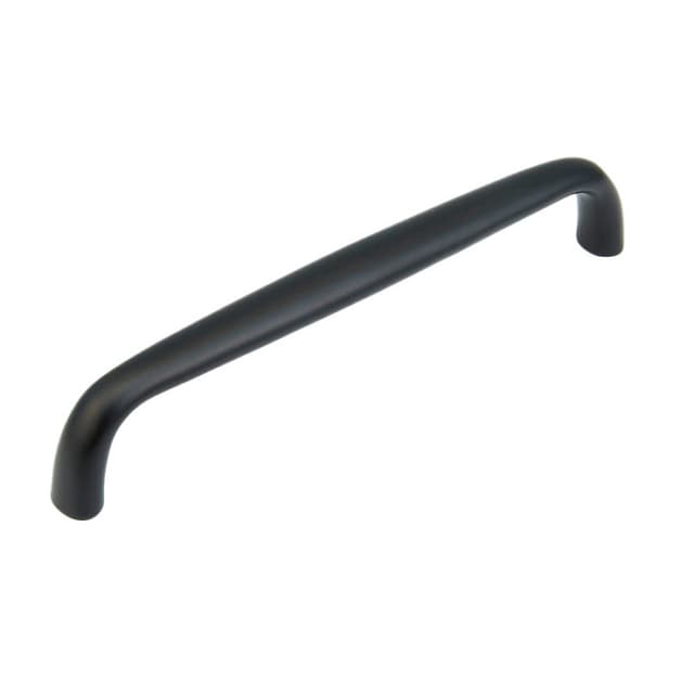 6" Traditional Cabinet Pull, Flat Black