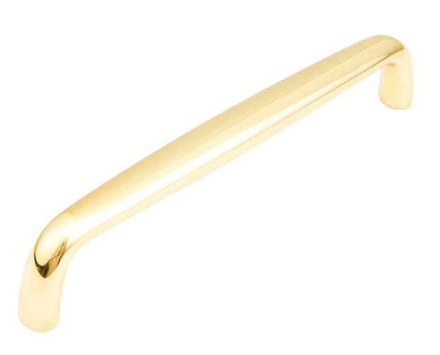 10" Traditional Cabinet Pull, Polished Brass