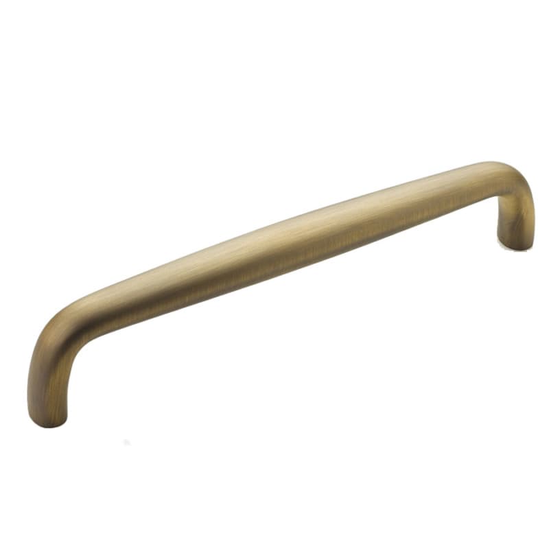 10" Traditional Cabinet Pull, Antique Light Brass