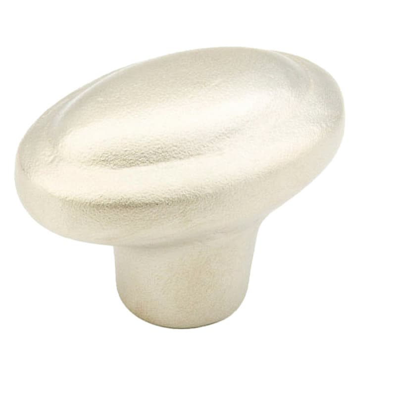 1-7/8" Mountain Oval Cabinet Knob, Antique Silver