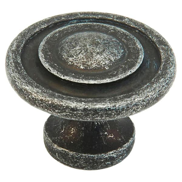 1-3/8" Rustica Round Knob, Vibra Pewter
