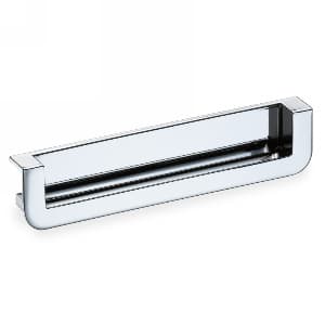 5" 22518 Series Cabinet Recessed Edge Pull, Polished Chrome