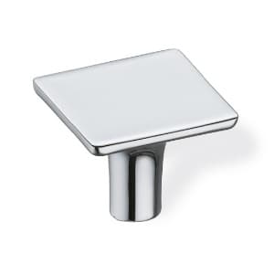 26mm 22607 Series Square Cabinet Knob, Polished Chrome