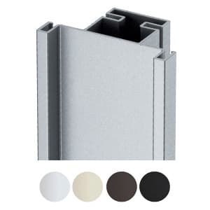 2.9m 33915 Series Vertical Channel Profile, Nickel