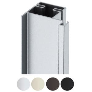 2.9m 33916 Series Vertical End Channel Profile, Nickel