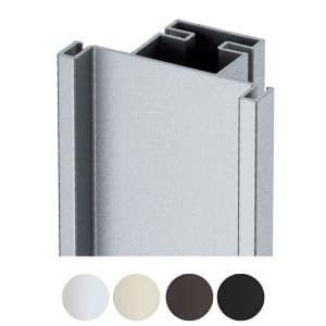 2.9m 33916 Series Vertical End Channel Profile, Matte Black