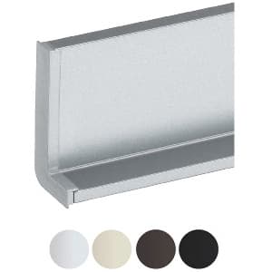 2-5/16" 6K376 Series Right Side L-Shape Cap, Matte Black