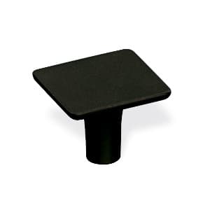 26mm 22607 Series Square Cabinet Knob, Matte Black
