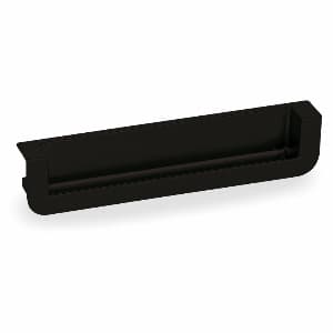5" 22518 Series Cabinet Recessed Edge Pull, Matte Black