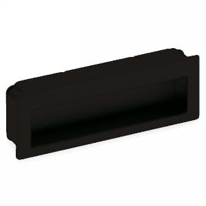 3-3/4" 2Z078 Series Cabinet Flush Pull, Matte Black
