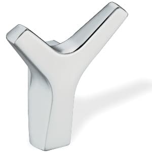 20mm 2Z327 Series Double Head Hook, Polished Chrome
