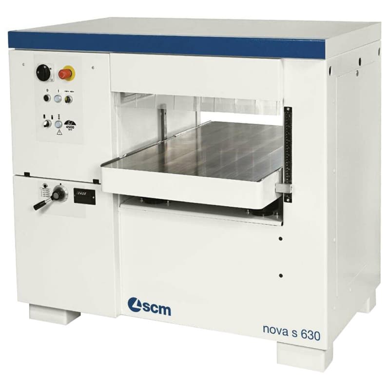 SCM 3-Phase 15Hp 24" Planer w/Tersa cutterblock, 2 idle-bed rollers, powered movement of the table w/LED digital readout