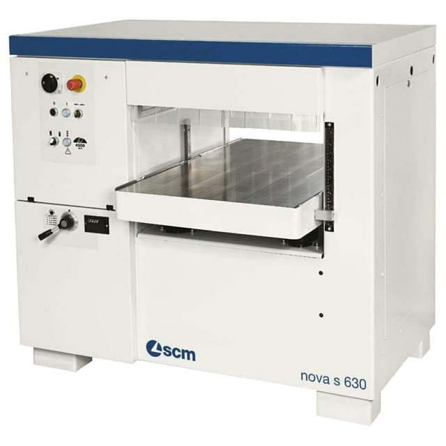 SCM 3-Phase 15Hp 24" Planer w/Tersa cutterblock, 2 idle-bed rollers, powered movement of the table w/LED digital readout
